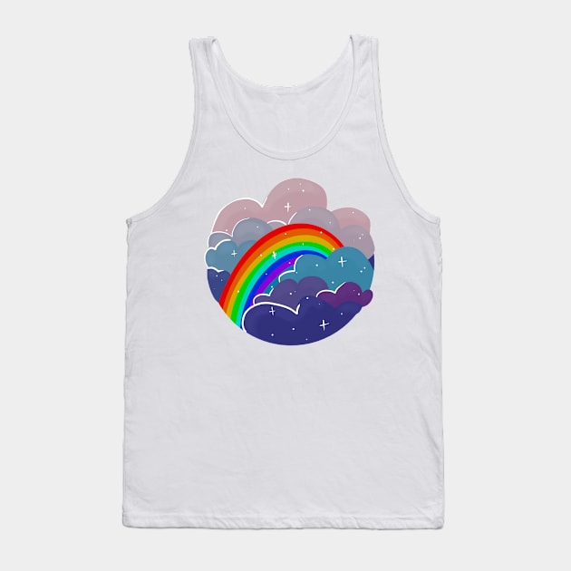 Rainbow in the Clouds Tank Top by nathalieaynie